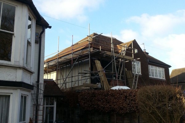 Extension and Patio in Bearsted 01