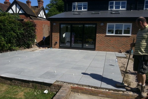 Extension and Patio in Bearsted 04