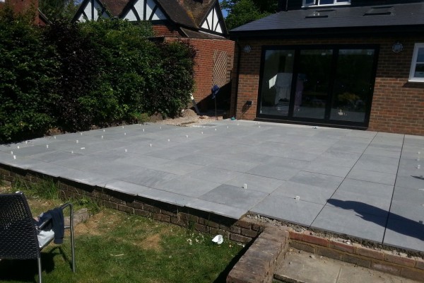 Extension and Patio in Bearsted 05